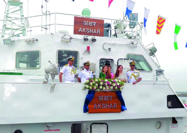 Indian Coast Guard commissions ICGS Akshar at Karaikal Indian Coast Guard commissions ICGS Akshar at Karaikal