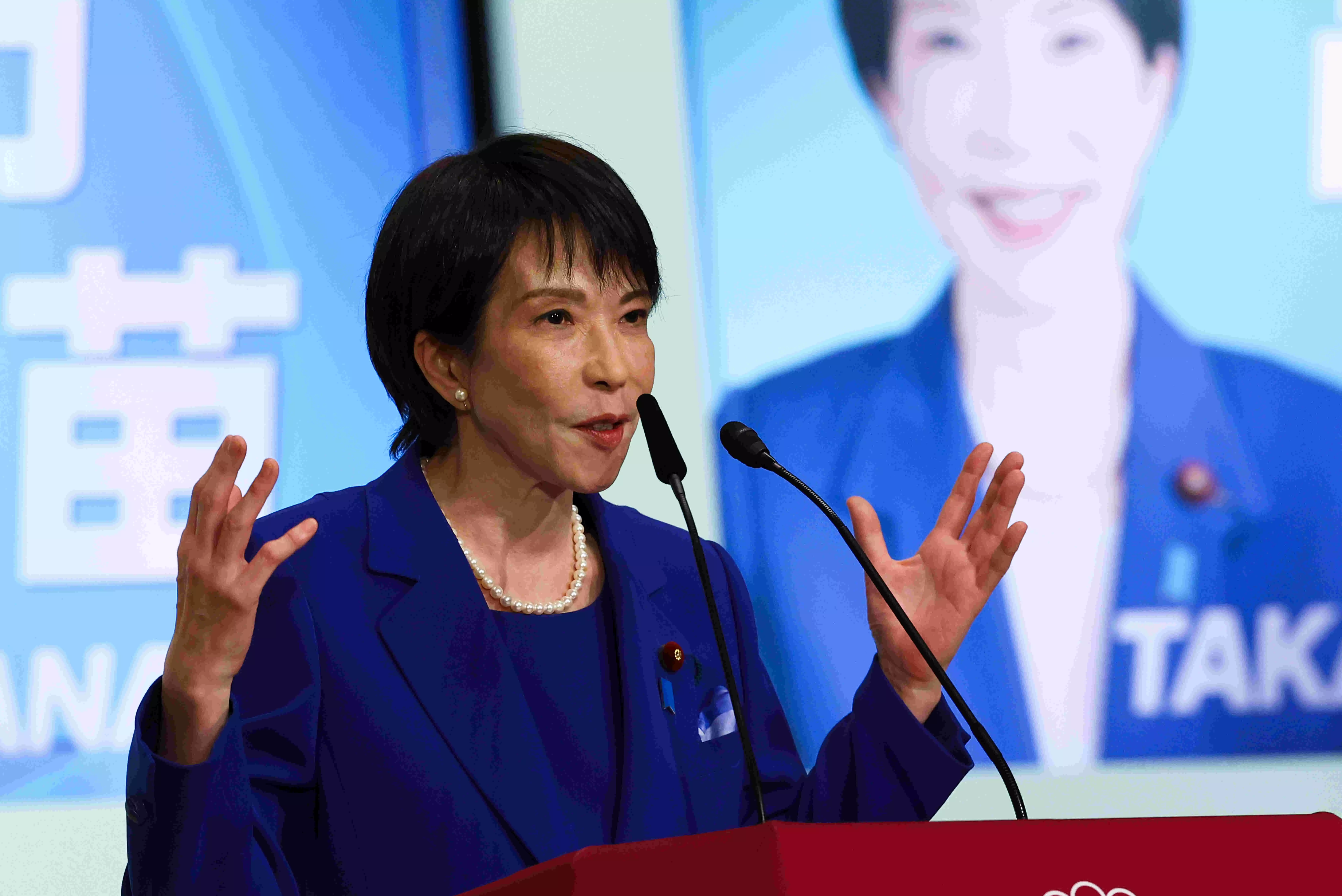 Japans ruling party elects Sanae Takaichi as new leader, set to become first female PM