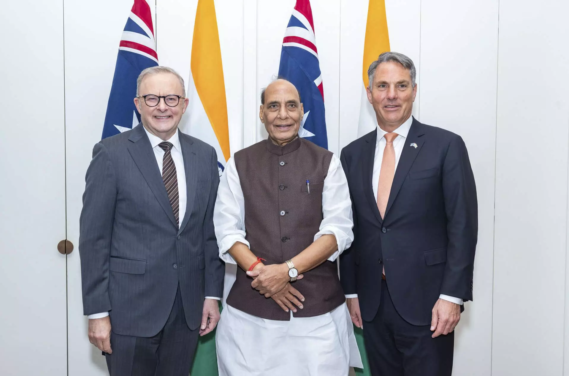 Defence Minister Rajnath Singh holds talks with Australian counterpart Defence Minister Rajnath Singh holds talks with Australian counterpart