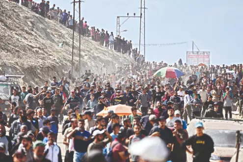 Israel says ceasefire takes effect in Gaza, raising hopes for ending war