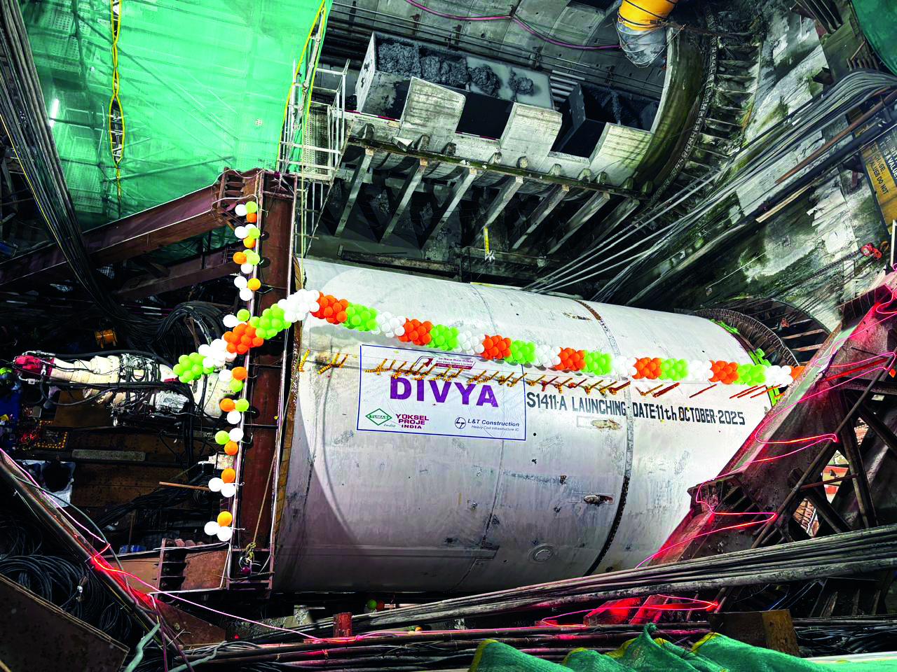TBM ‘Divya’ starts tunnelling on Kolkata Metro Joka–Esplanade line