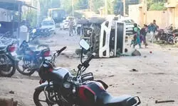 Violence at farmers’ rally organised by AAP in Gujarat Violence at farmers’ rally organised by AAP in Gujarat