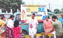Flood relief: ISKCON & Sourav Ganguly Foundation join hands Flood relief: ISKCON & Sourav Ganguly Foundation join hands