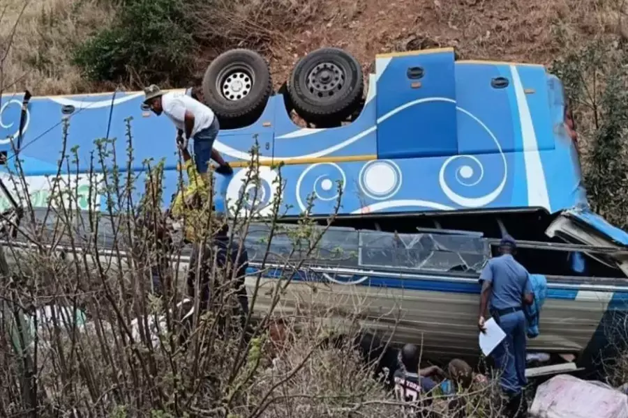 Bus crash in mountainous region of South Africa kills at least 42 people