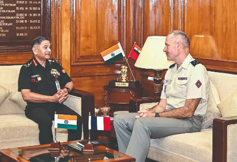 Army chiefs of India & France meet, hold discussions on range of subjects