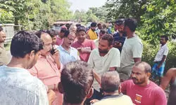 Residents halt dam repair work   over ‘use of substandard materials’