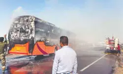 Jaisalmer: 20 burnt alive as bus catches fire