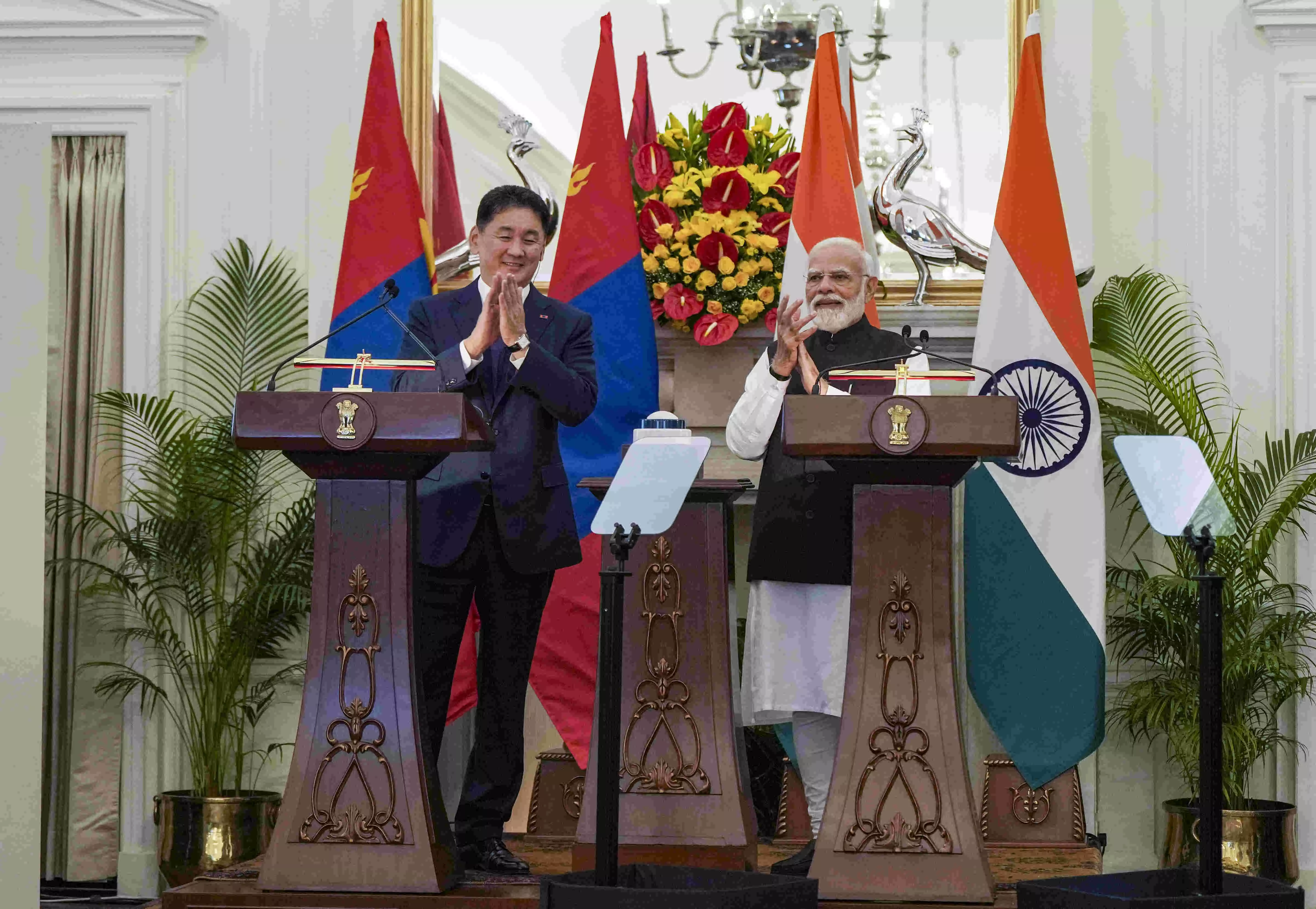 India reliable partner in Mongolias development: PM Modi after hosting Mongolian president India reliable partner in Mongolias development: PM Modi after hosting Mongolian president