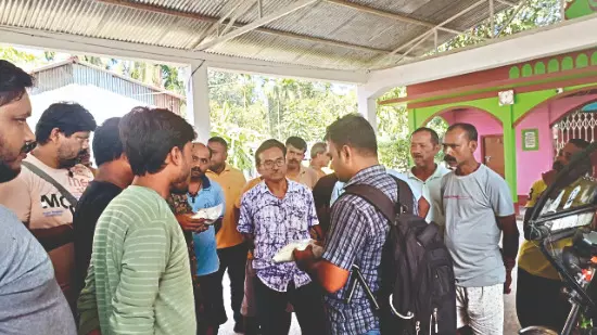 Expired flour distributed at Cooch Behar PDS camp, police intervene Expired flour distributed at Cooch Behar PDS camp, police intervene