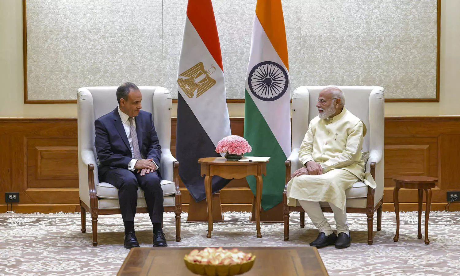 PM Modi meets Egypt’s FM, lauds President Sisi’s role in Gaza Peace deal
