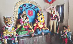 Jumbo threat forces Shimladangi Temple   to shift its Kali Puja fair to moonlit night