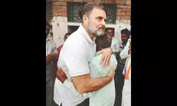 Rahul visits victim’s family, says Dalits being treated like criminals
