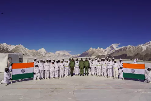 From Siachen to INS Vikrant, armed forces top brass celebrate Diwali with military personnel