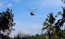 Prez Droupadi Murmus helicopter wheels sink into newly concreted landing pad