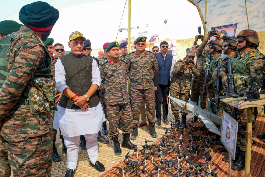 Never underestimate adversaries: Rajnath to top Army commanders Never underestimate adversaries: Rajnath to top Army commanders