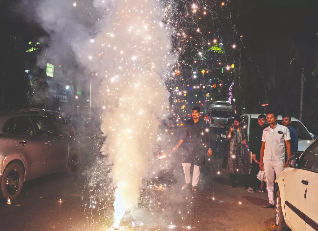 Cracker menace continues   days after Kali Puja Cracker menace continues   days after Kali Puja