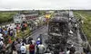 Andhra bus accident: Driver escaped through passenger door Andhra bus accident: Driver escaped through passenger door
