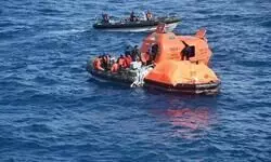 9 Indians among 14 crew members rescued by Sri Lankan Navy from distressed merchant vessel 9 Indians among 14 crew members rescued by Sri Lankan Navy from distressed merchant vessel