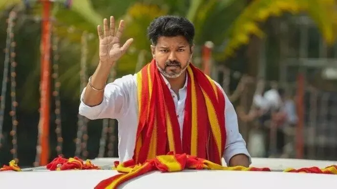 Actor Vijay meets Karur stampede victims families at resort near Chennai Actor Vijay meets Karur stampede victims families at resort near Chennai