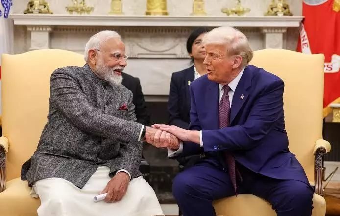 Modi tough as hell, says Trump; once again claims credit for ending Indo-Pak conflict Modi tough as hell, says Trump; once again claims credit for ending Indo-Pak conflict