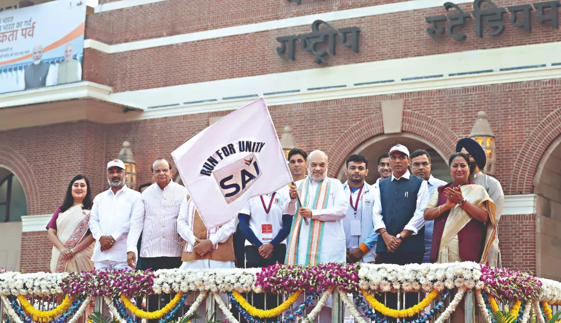 Amit Shah flags off ‘Run for Unity’ Amit Shah flags off ‘Run for Unity’