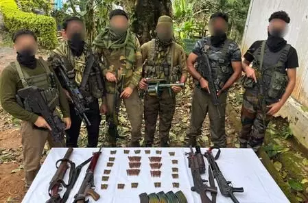Foreign-made rifles recovered after 4 Kuki militants killed in Manipur