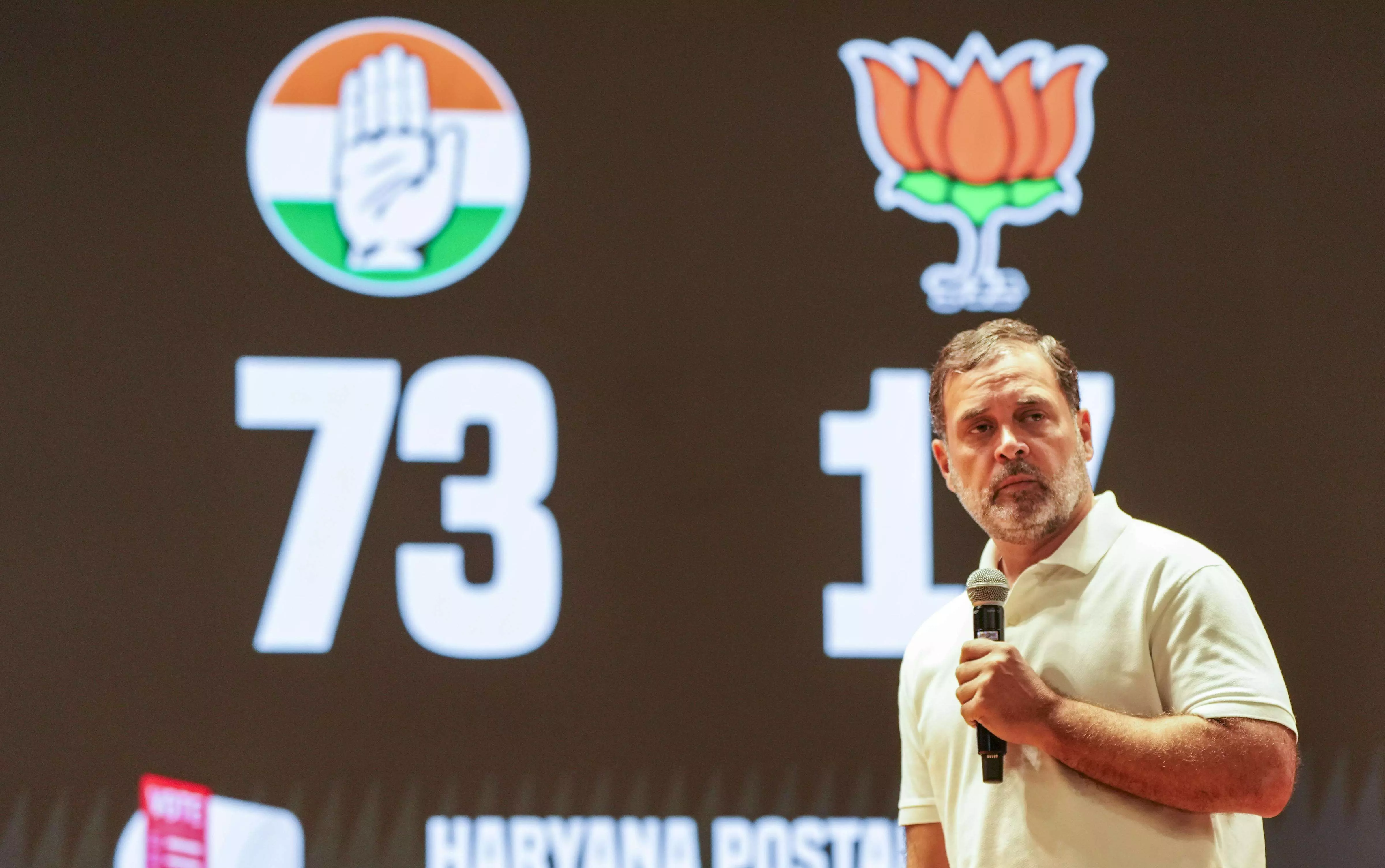 Haryana polls stolen, EC colluded with BJP: Rahul claims 25 lakh fake entries in state poll list Haryana polls stolen, EC colluded with BJP: Rahul claims 25 lakh fake entries in state poll list