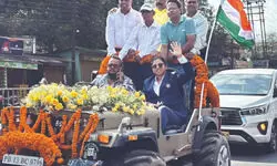 Richa Ghosh returns home to   a hero’s welcome in Siliguri