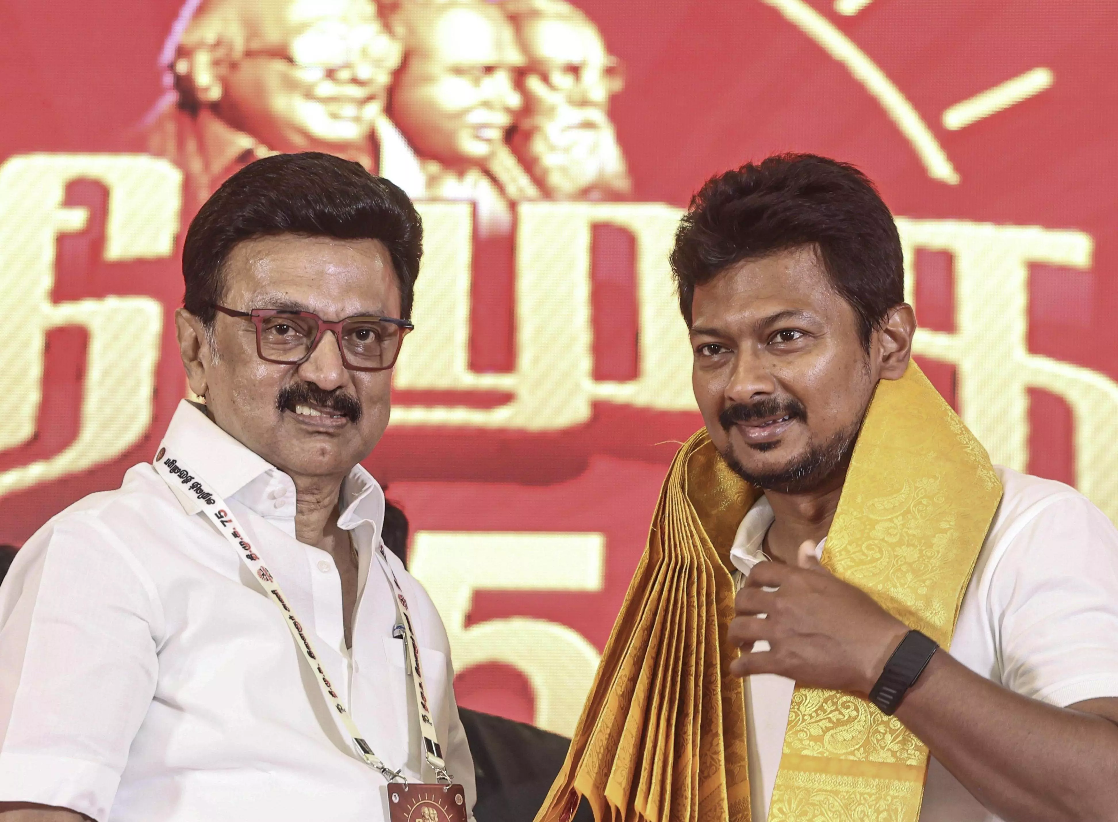 TN CM praises Udhayanidhi, says Saffron cannot do anything when Black, Red and Blue, are together