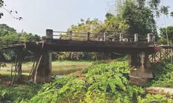 Villagers build their own approach roads to MP-funded bridge