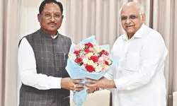 Chhattisgarh Chief Minister calls on Gujarat counterpart in Gandhinagar