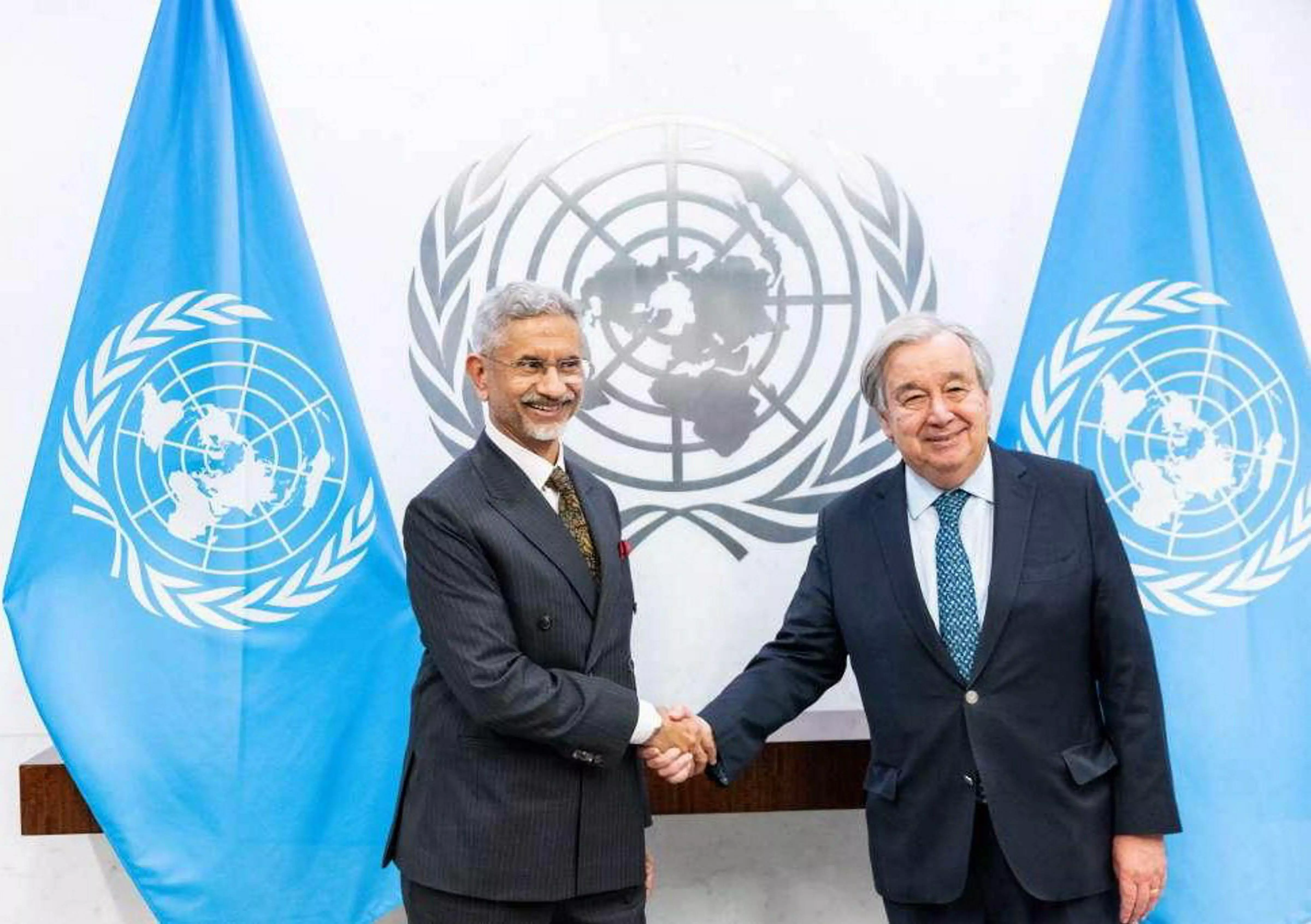 EAM Jaishankar meets UN chief Guterres in New York