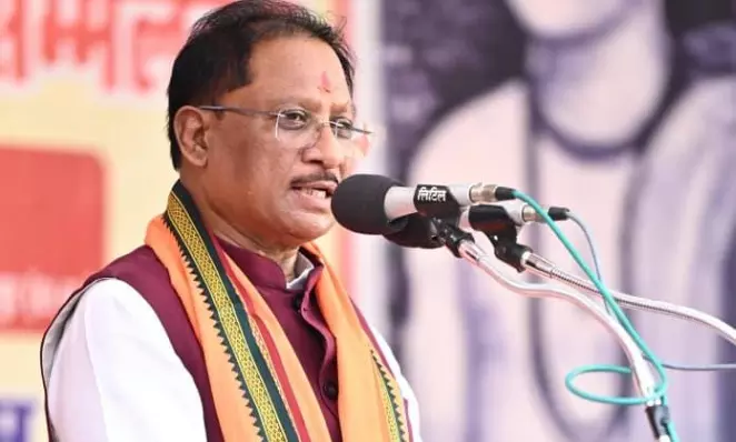 PM Shri Modi Hails Chhattisgarh CM Shri Vishnu Deo Sai at Tribal Pride Day Event in Gujarat PM Shri Modi Hails Chhattisgarh CM Shri Vishnu Deo Sai at Tribal Pride Day Event in Gujarat