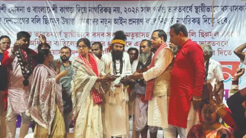 TMC delegation with message from Abhishek reaches fasting Matuas