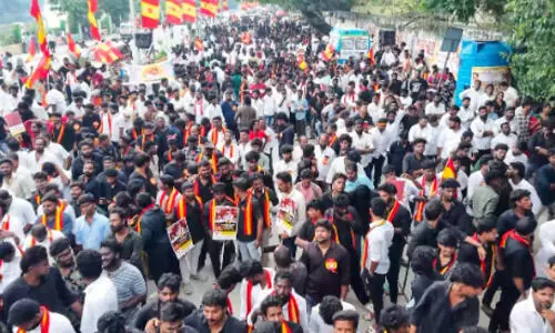 TVK holds protest against SIR across Tamil Nadu TVK holds protest against SIR across Tamil Nadu