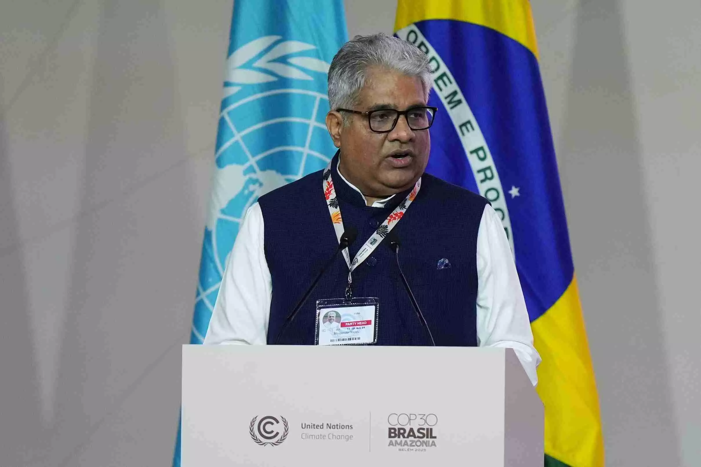 Climate change real, India to declare NDC by Dec: Environment Minister Yadav at UN COP30