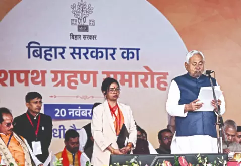 Nitish vows all-round development of Bihar, says NDA fully committed