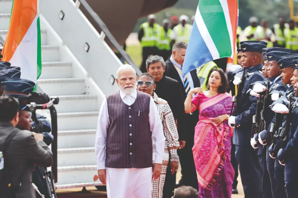 Modi arrives in South Africa for G20 Summit, calls for ‘productive discussions’ on global challenges