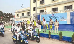 Merlin Group contributes 10 e-bikes to Bidhannagar Police Commissionerate Merlin Group contributes 10 e-bikes to Bidhannagar Police Commissionerate
