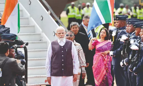 Modi arrives in South Africa for G20 Summit, calls for ‘productive discussions’ on global challenges