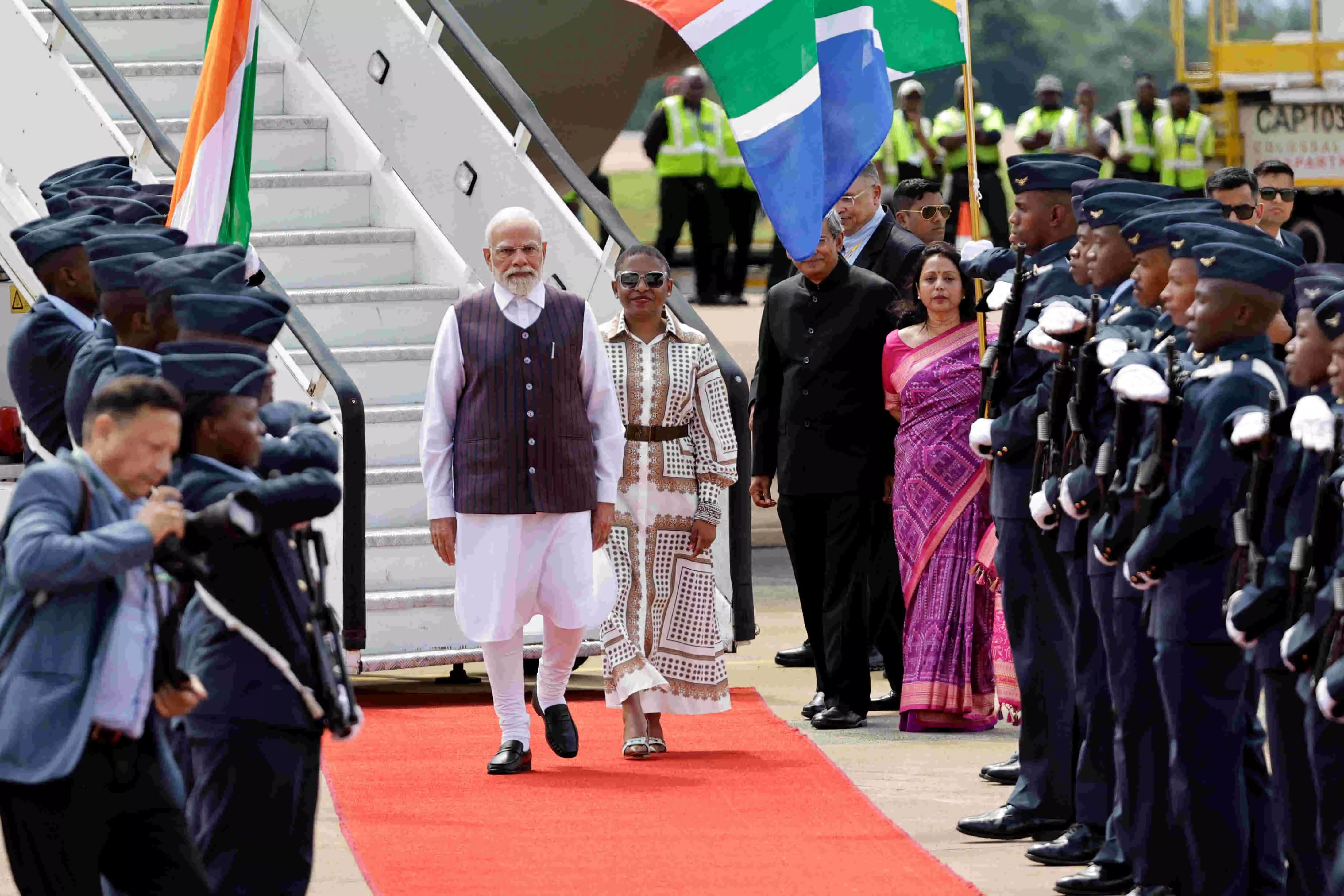 PM Modi attends G20 Leaders’ Summit in Jo’burg, receives warm welcome from SA President Ramaphosa