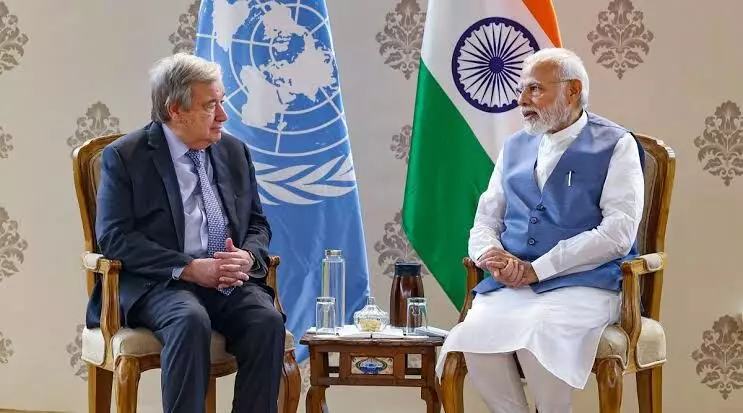 PM Modi meets UN chief Guterres, British PM Starmer in Johannesburg