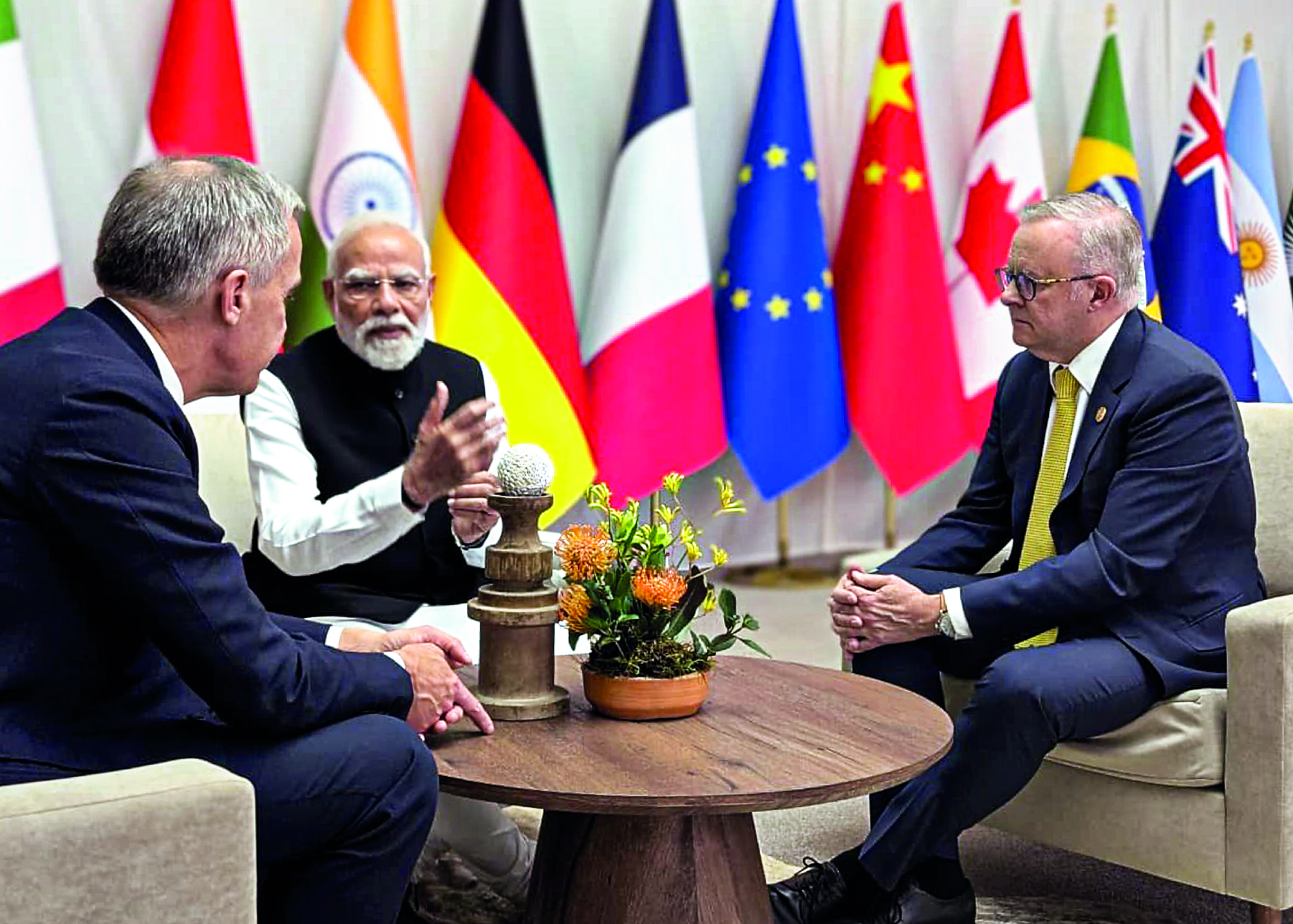 PM announces trilateral technology partnership with Australia & Canada PM announces trilateral technology partnership with Australia & Canada