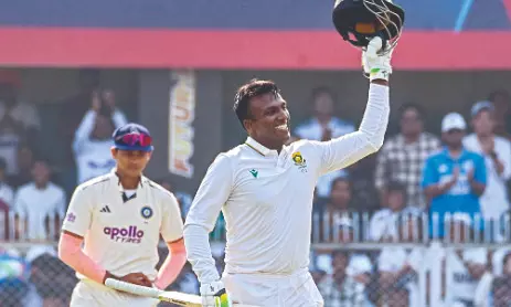 Second Test: Muthusamy, Jansen seize control for SA