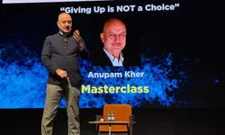 Anupam Kher Inspires Goa Audience with Powerful Message: Giving Up Is NOT a Choice