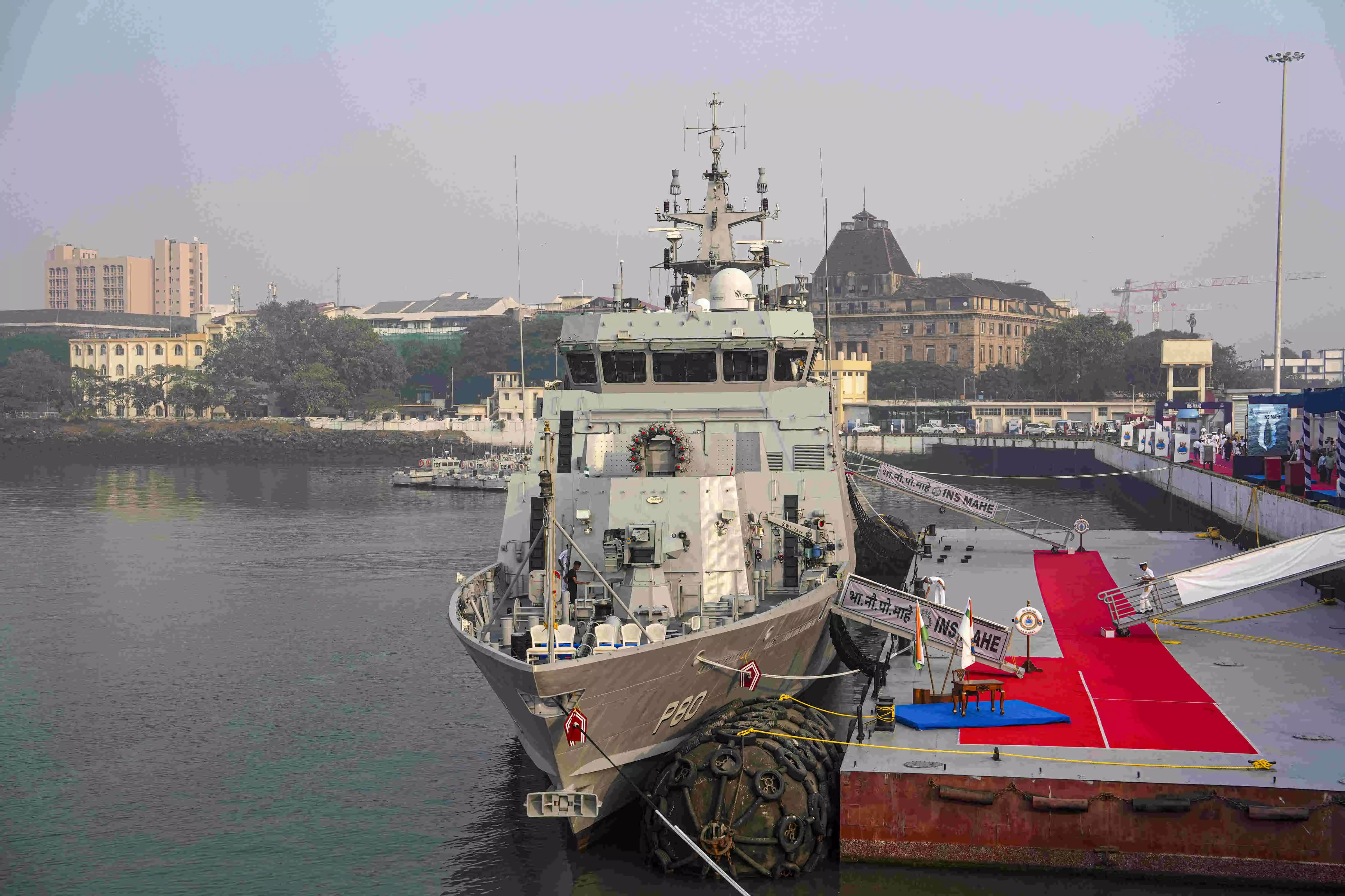 Indian Navy commissions indigenous anti-submarine warfare vessel INS Mahe