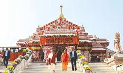 Ayodhya turns into ‘cultural canvas’   as saffron flag rises atop Ram temple