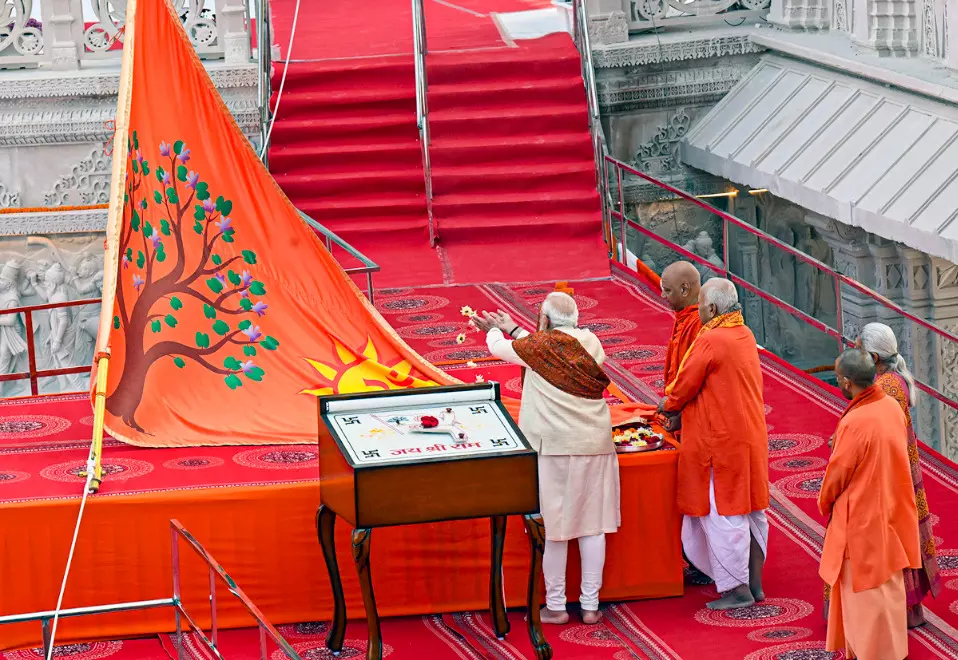 India rejects Paks criticism of flag ceremony at Ram temple