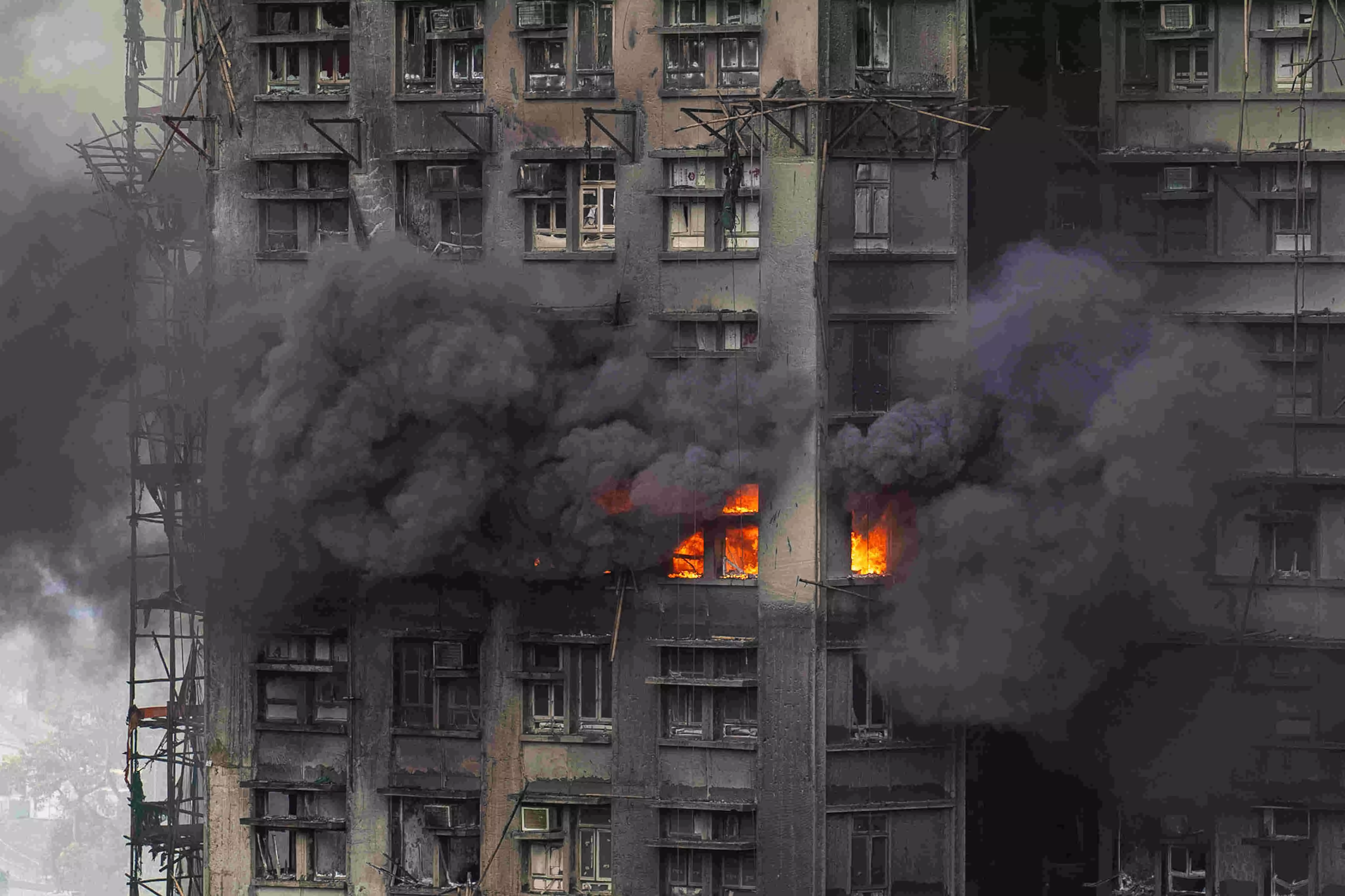 44 killed, 279 missing in fire at multiple high-rise towers in Hong Kong, 3 arrested