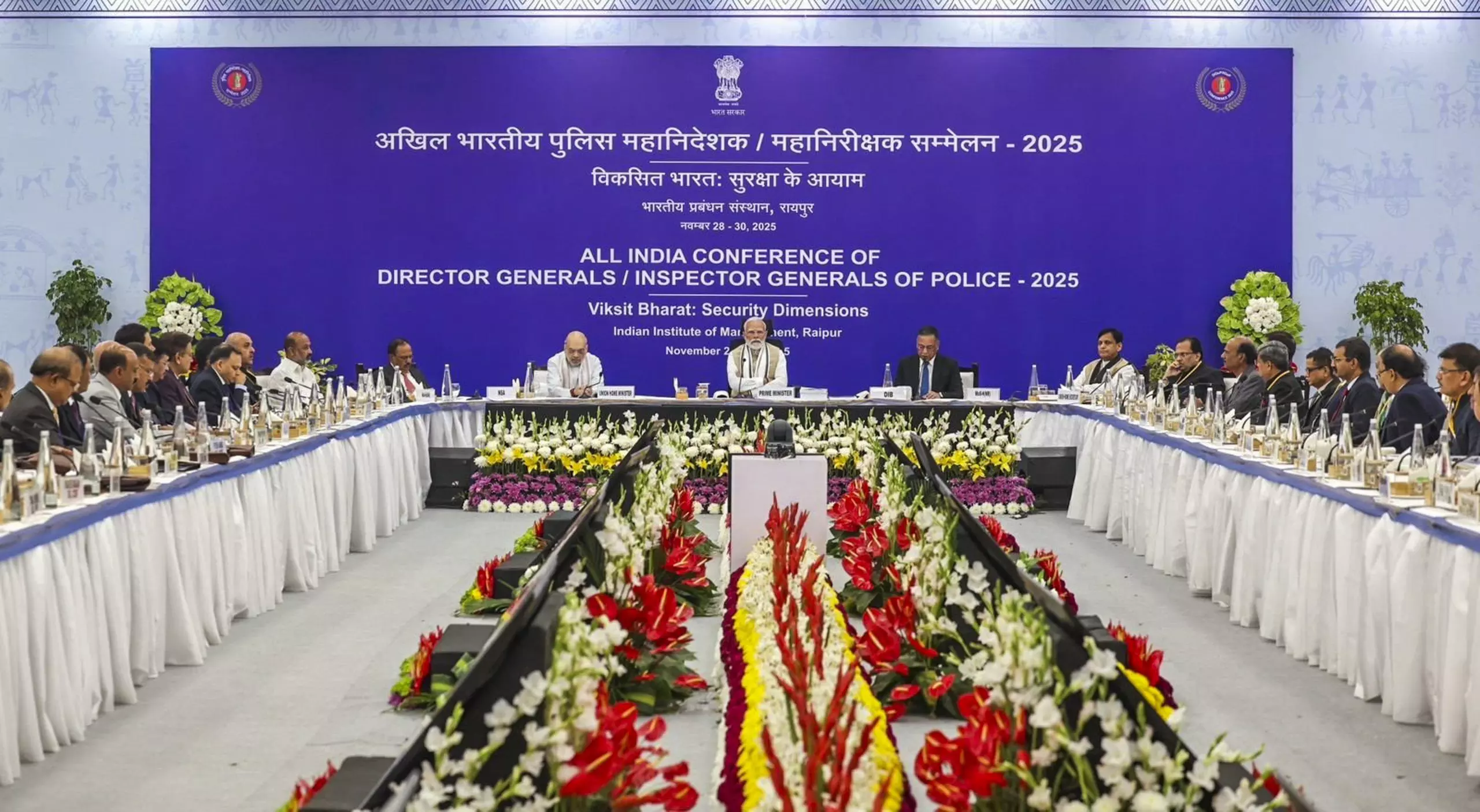PM Modi chairs police chiefs’ meet in Raipur